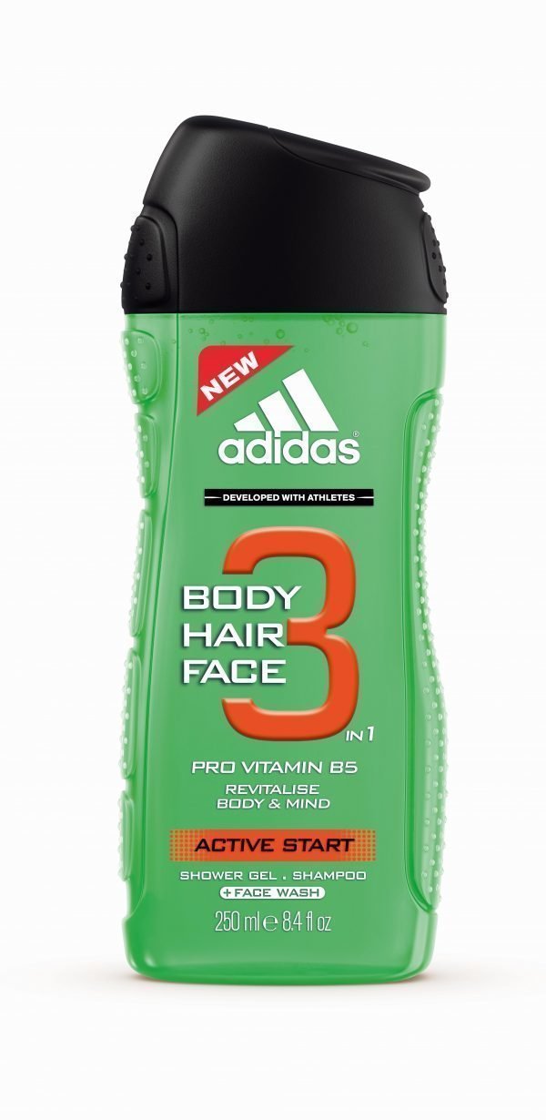 Adidas Active Start 3in1 Suihkugeeli 250 Ml