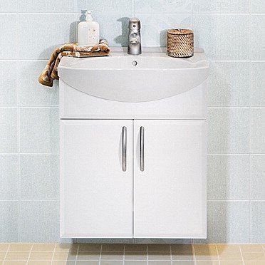 Alakaappi IDO Select Medium 594x650x370 mm ovilla valkoinen korkeakiilto