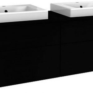 Allaskaappi Gustavsberg Artic 48150 Black Oak 1500x495x460 mm ilman allasta