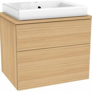 Allaskaappi Gustavsberg Artic 4860 Natural Oak 600x495x460 mm ilman allasta