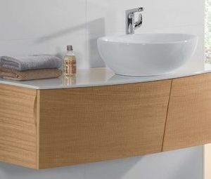 Allaskaappi Villeroy & Boch Aveo new generation A844 1316x400x508 mm Pure Oak + pesuallas