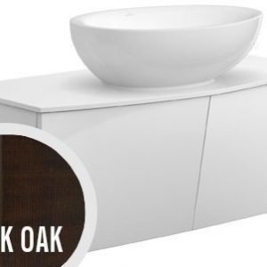 Allaskaappi Villeroy & Boch Aveo new generation A845 1016x400x508 mm Dark Oak + pesuallas