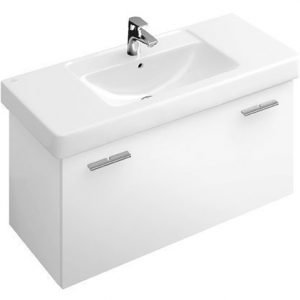 Allaskaappi Villeroy & Boch Central Line A273 950x430x450 mm Glossy White + pesuallas