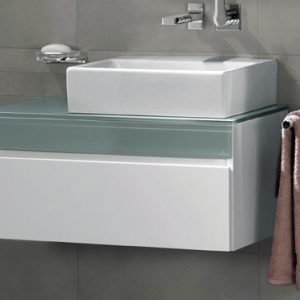 Allaskaappi Villeroy & Boch Memento C799 806x370x460 mm lakattu mattavalkoinen + pesuallas oikealla