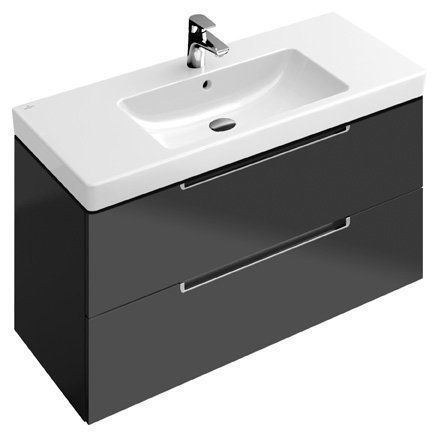 Allaskaappi Villeroy & Boch Subway 2.0 A697 987x524x449 mm Kiiltävä harmaa + pesuallas