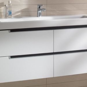 Allaskaappi Villeroy & Boch Subway 2.0 A698 1287x524x449 mm Glossy White + pesuallas