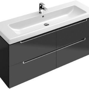 Allaskaappi Villeroy & Boch Subway 2.0 A698 1287x524x449 mm Kiiltävä harmaa + pesuallas