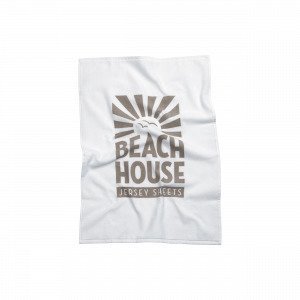 Beach House Logo Towel Pyyhe Valkoinen 50x70 Cm