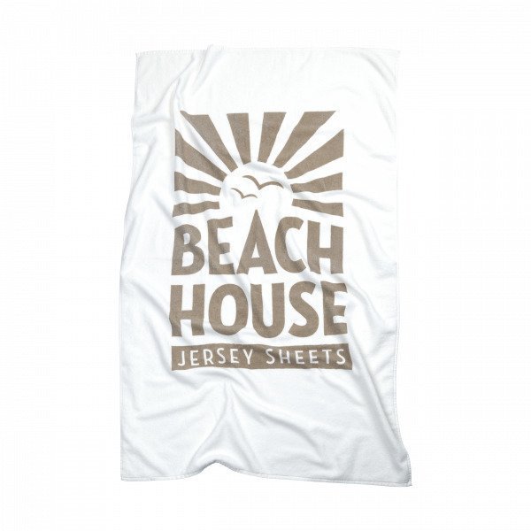 Beach House Logo Towel Pyyhe Valkoinen 90x150 Cm