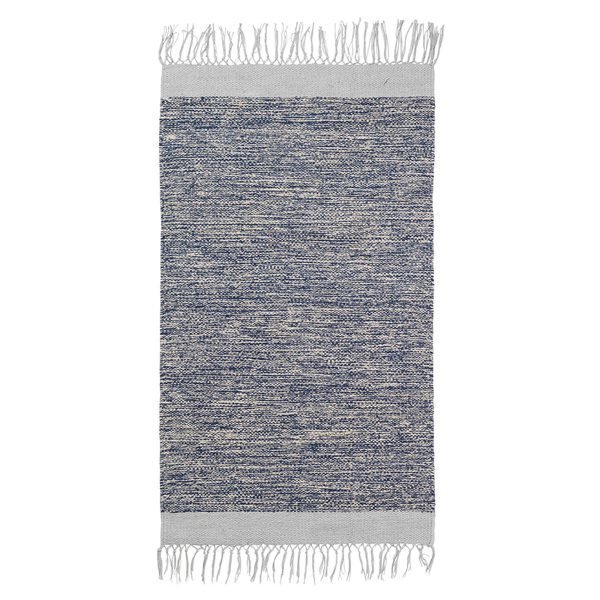 Ferm Living Melange Kylpyhuonematto Sininen / Harmaa