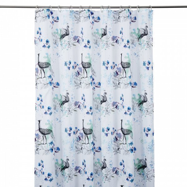 Hemtex Bellamy Shower Curtain Suihkuverho Monivärivihreä 180x200 Cm