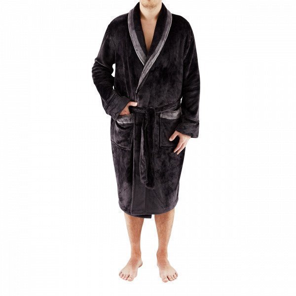 Hemtex Jack Fleece Robe Kylpytakki Harmaa L / Xl