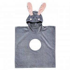 Hemtex Rabbit Kylpyponcho Harmaa