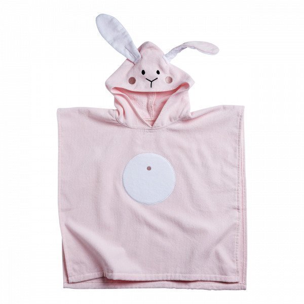 Hemtex Rabbit Kylpyponcho Vaaleanroosa