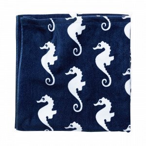 Hemtex Seahorse Rantapyyhe Mariininsininen 75x150 Cm