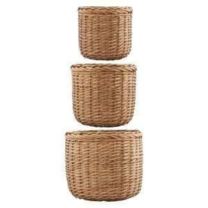 House Doctor Baskets Large 3 Set Korit Luonnonvärinen