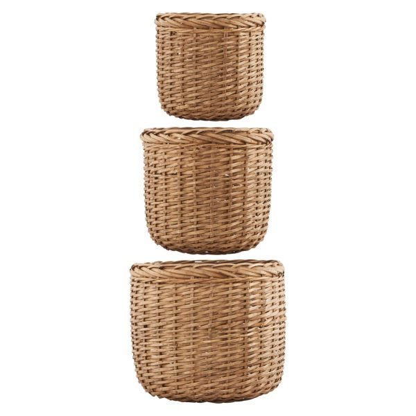 House Doctor Baskets Large 3 Set Korit Luonnonvärinen