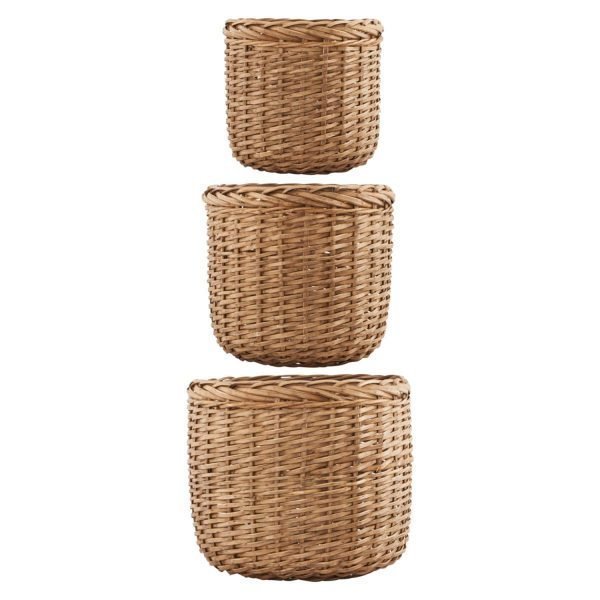 House Doctor Baskets Large 3 Set Korit Luonnonvärinen