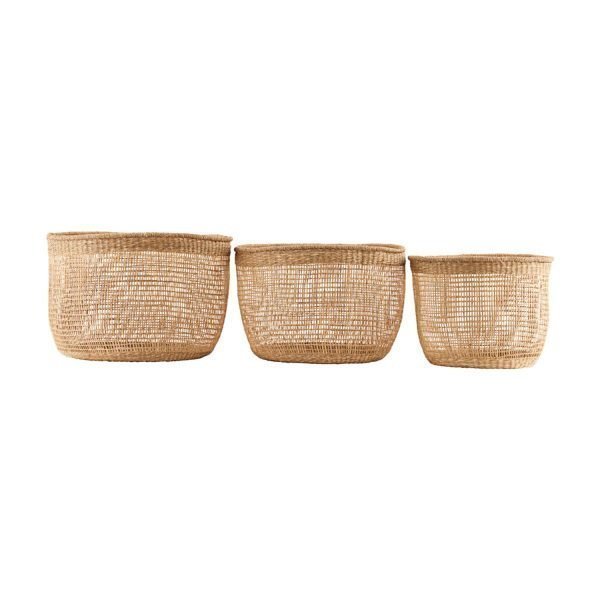 House Doctor Shape Baskets Korit 3 Set Large Luonnonvärinen