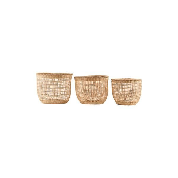 House Doctor Shape Baskets Korit 3 Set Small Luonnonvärinen