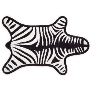 Jonathan Adler Zebra Kylpyhuonematto Musta / Valkoinen