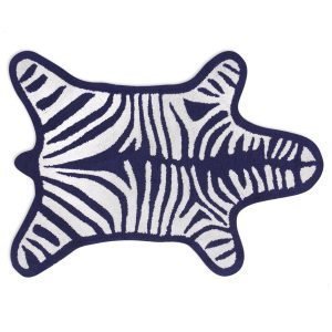 Jonathan Adler Zebra Kylpyhuonematto Tummansininen