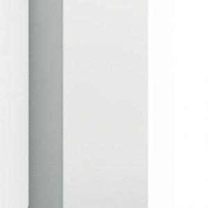 Korkea kaappi Forma 123x30x35 cm huurrelasi/valkoinen