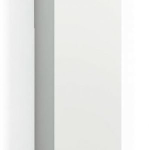 Korkea kaappi Forma 172x30x35 cm huurrelasi/valkoinen