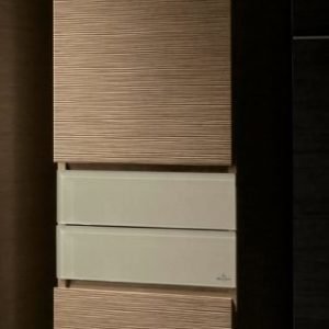 Korkea kaappi Villeroy & Boch Memento C266 400x1640x350 mm sarana oikealla Bright Oak