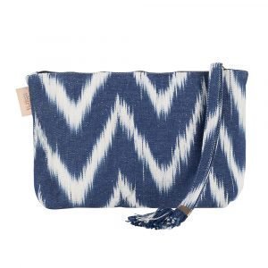 Lidby Living Zigzag Kylpylaukku Indigo / Valkoinen