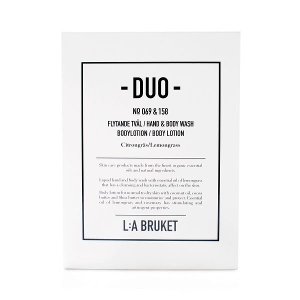 Lilla Bruket Duo Nestesaippua & Body Lotion Sitruunaruoho