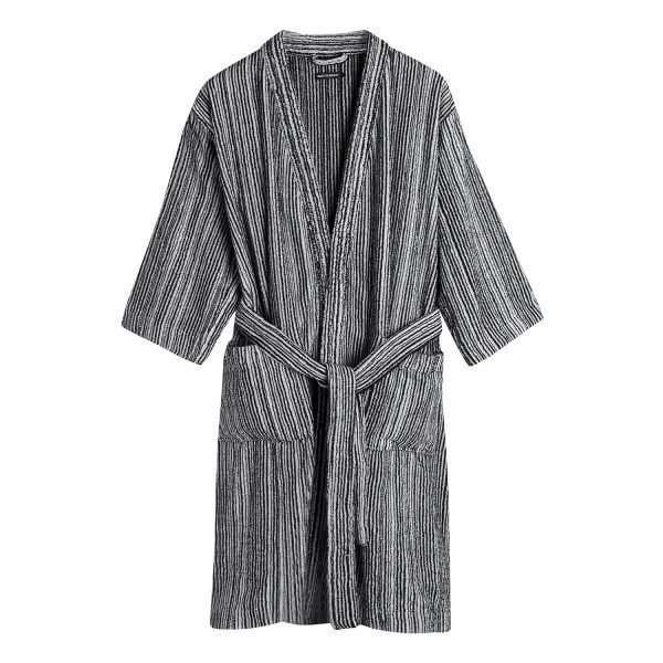 Marimekko Varvunraita Kylpytakki Xl Musta / Valkoinen