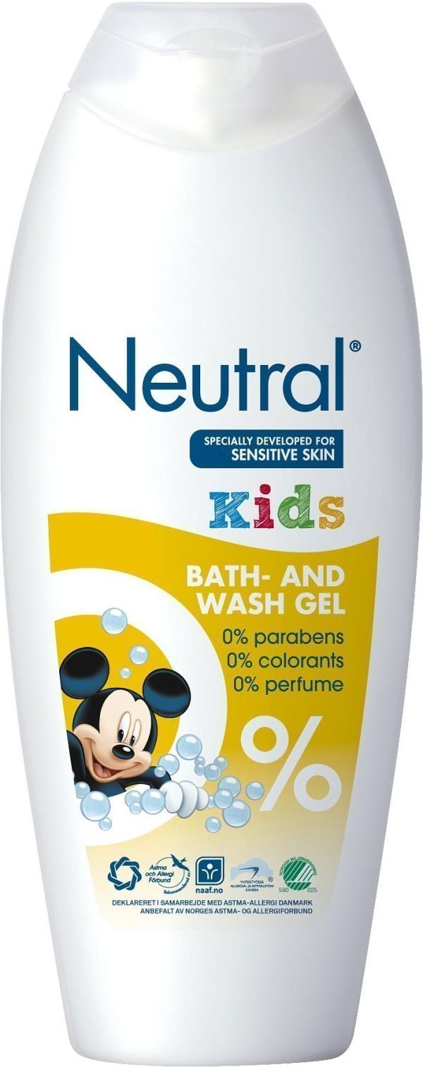 Neutral Kids Bath & Wash Hajusteeton Suihkusaippua 250 Ml