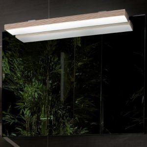 Peili LED-valaistuksella 6.4W/IP 44 Villeroy & Boch Memento C304 800x750x50/170 mm Bright Oak