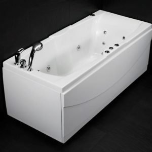 Poreammepaketti Wave 160 SQ Comfort hana + etu- ja päätylevy valkoinen