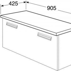 Pöytätaso Gustavsberg Logic 1890 90 cm valkoinen