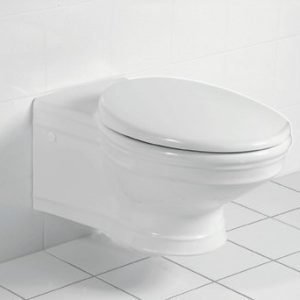 Seinä-WC Ceramicplus-pinnoitteella Villeroy & Boch Amadea 7C96 365x645 mm Valkoinen Alpin + istuinkansi