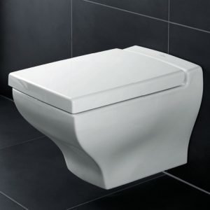 Seinä-WC Ceramicplus-pinnoitteella Villeroy & Boch La Belle 5627 385x585 mm Valkoinen Alpin + istuinkansi