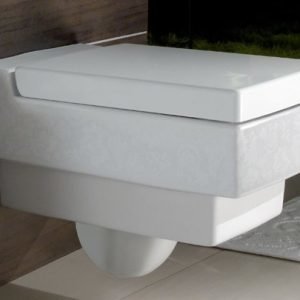 Seinä-WC Ceramicplus-pinnoitteella Villeroy & Boch Memento 5628 375x560 mm Valkoinen Alpin + istuinkansi