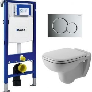 Seinä-WC -paketti Duravit D-code Geberit Duofix 112