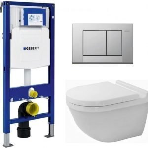 Seinä-WC -paketti Duravit Starck3 Geberit Duofix 112