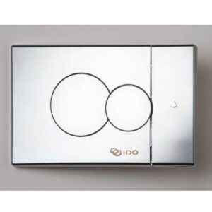 Seinä-WC:n painonappi IDO 69084 pieni mattakromi