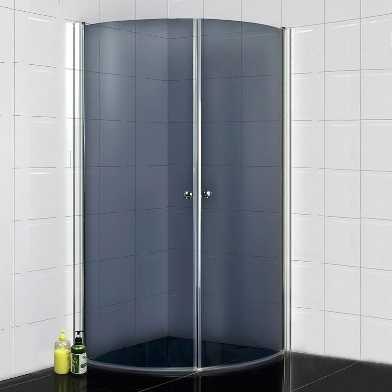 Suihkunurkka Bathlife 800 800x800 mm pyöristetty tumma