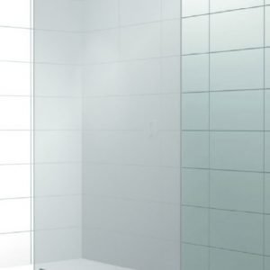 Suihkuseinä Elegance 02 harmaa satiini mittatilaus