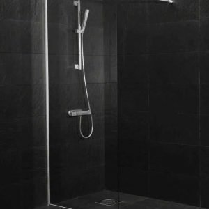 Suihkuseinä walk-in-shower Clear 800x2000 mm kirkas lasi