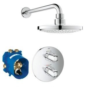 Suihkusetti Grohe Grohtherm 1000 New piilotermostaatti ja sadesuihku kromi (34582000)