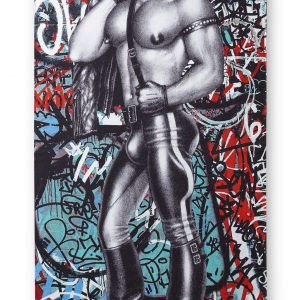 Tom Of Finland Back Alley Kylpypyyhe Punainen Turkoosi