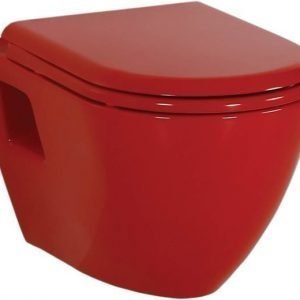 WC-istuin Creavit TP 325 70 seinämalli punainen soft-close kansi