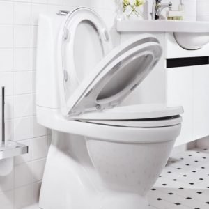 WC-istuin Gustavsberg Nautic 5500 kaksoishuuhtelu 3/6 l CeramicPlus softclose-kansi piiloviemäri S-lukko