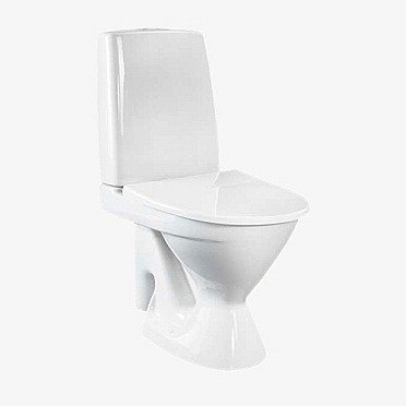 WC-istuin IDO Seven D 37213 S-lukko 2-huuhtelu valkoinen leveä jalka